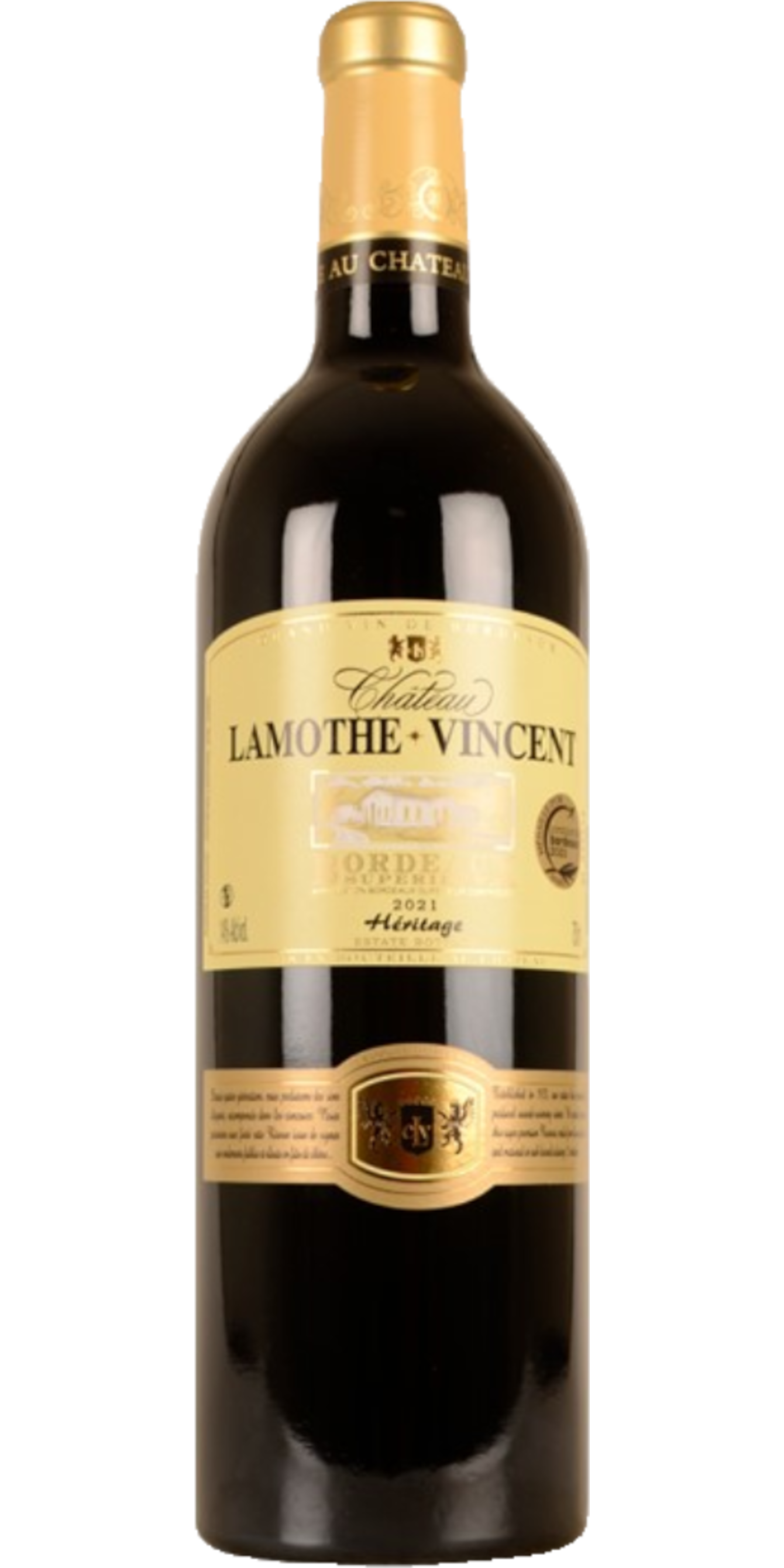 Chateau Lamothe Vincent Bordeaux Supérieur Héritage Rouge